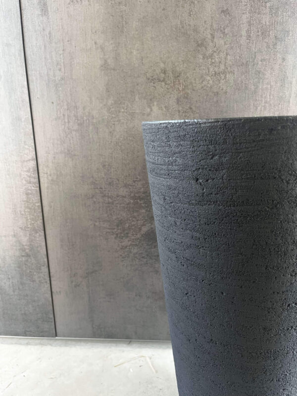 Maceta europea conic plomo